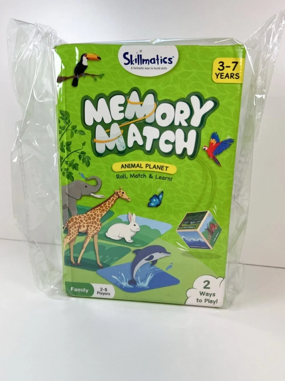 Skillmatics Memory Match Animal Planet Educational Matching Game Ages 3-7